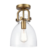Downtown Semi-Flush Mount Satin Nickel