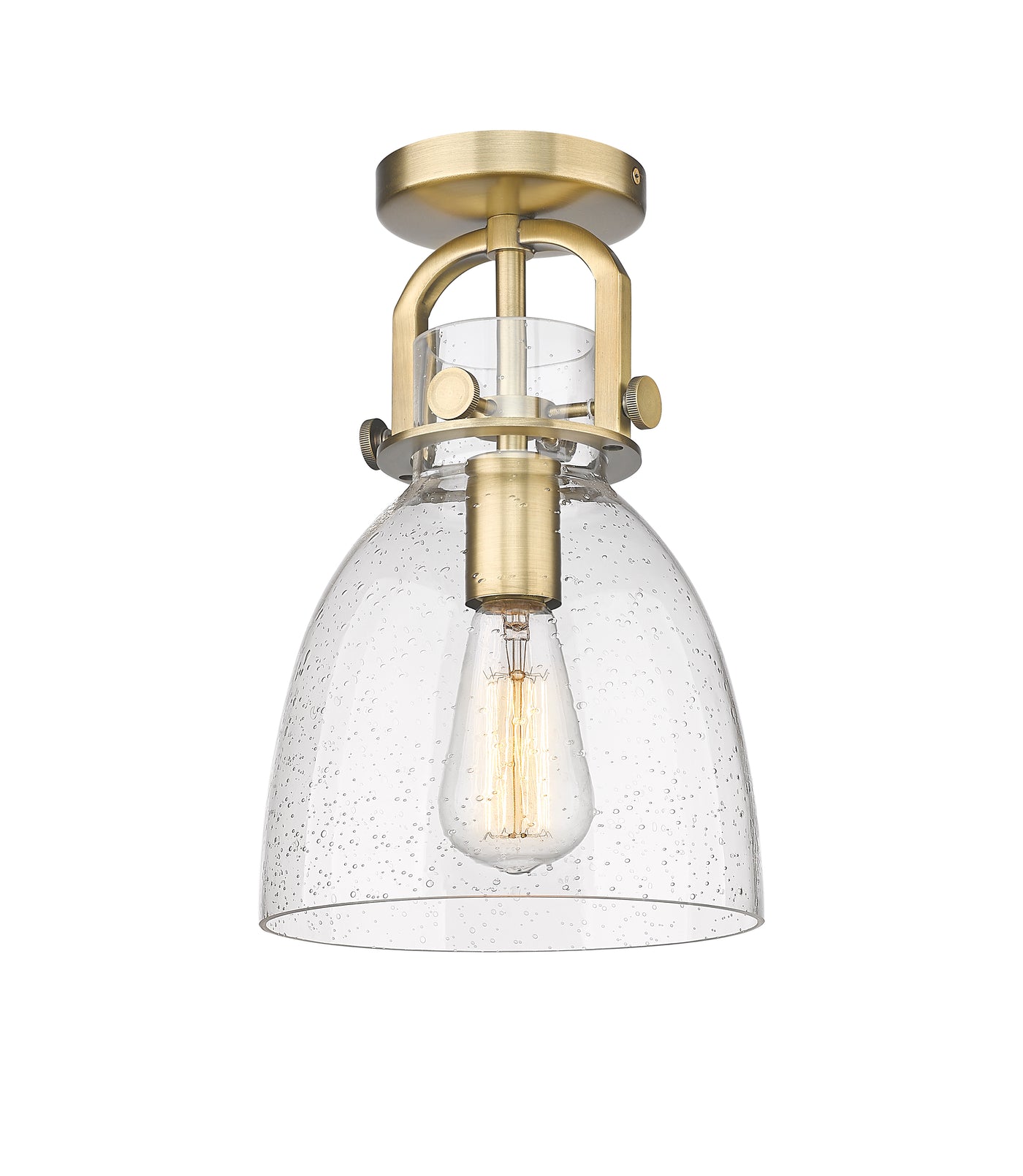 Downtown Semi-Flush Mount Satin Nickel