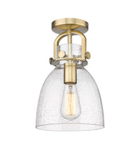 Downtown Semi-Flush Mount Satin Nickel