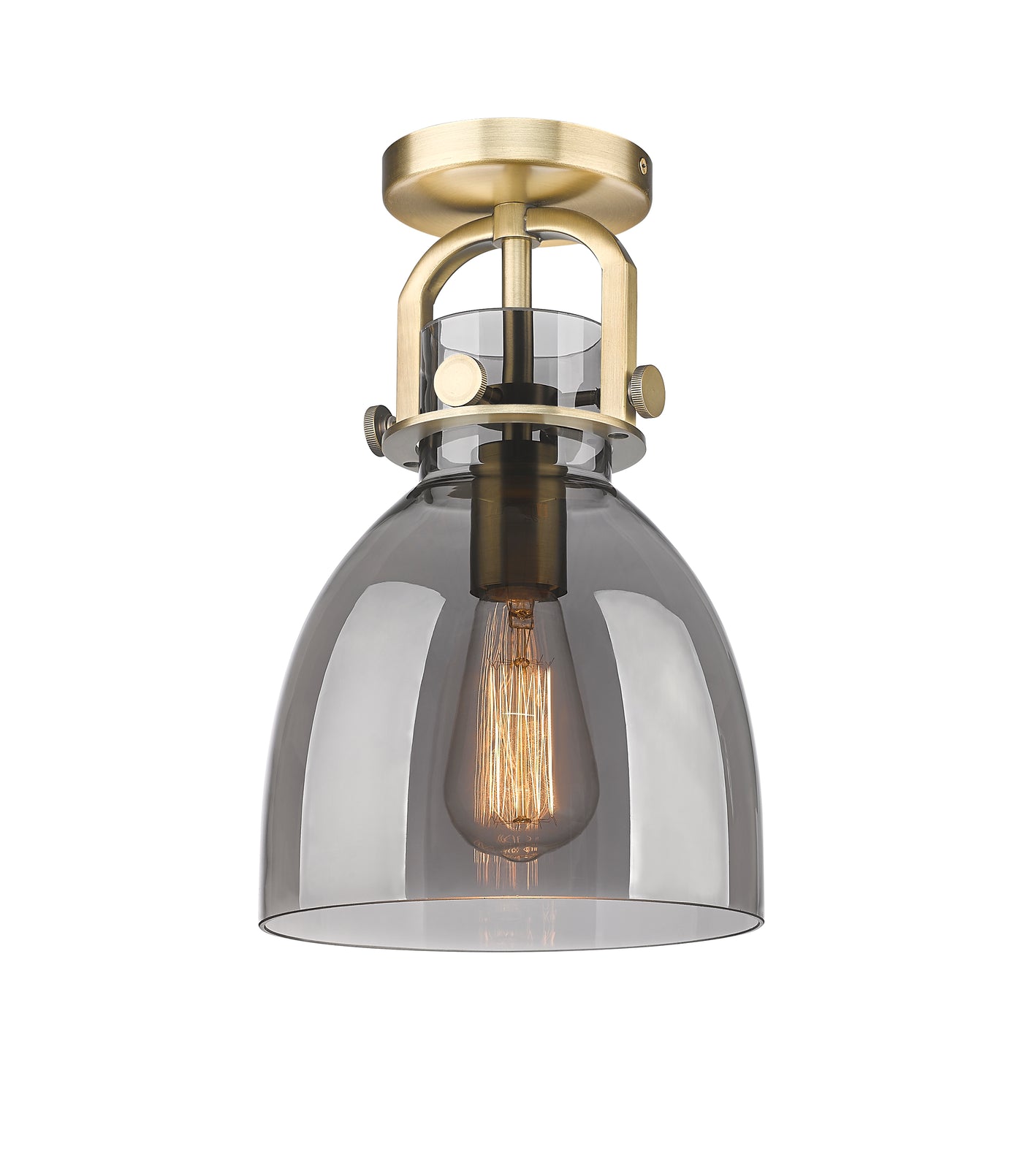 Downtown Semi-Flush Mount Satin Nickel