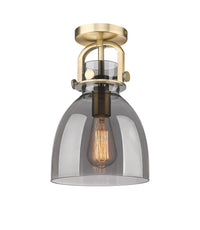 Downtown Semi-Flush Mount Satin Nickel
