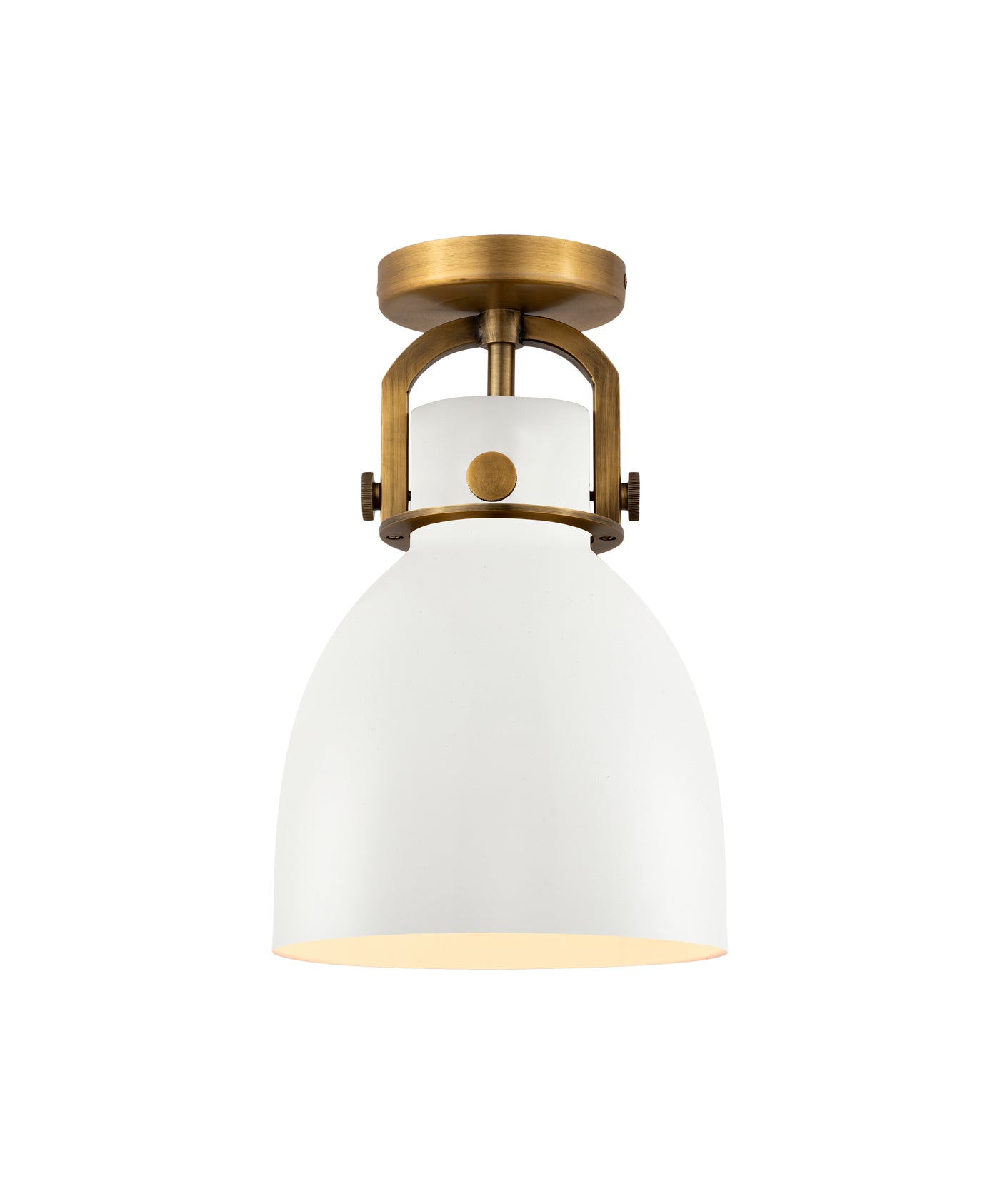 Downtown Semi-Flush Mount Satin Nickel