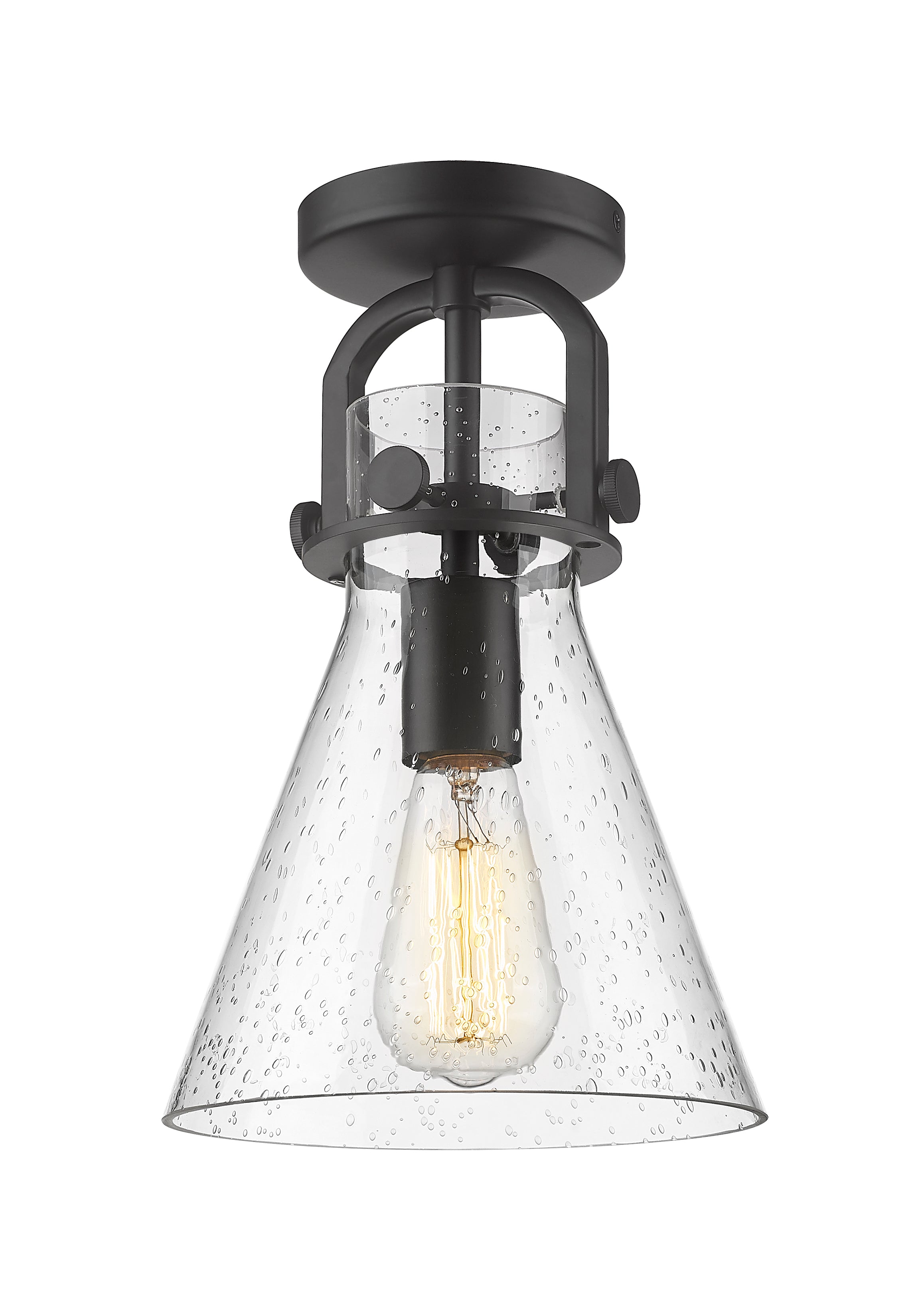 Downtown Semi-Flush Mount Satin Nickel
