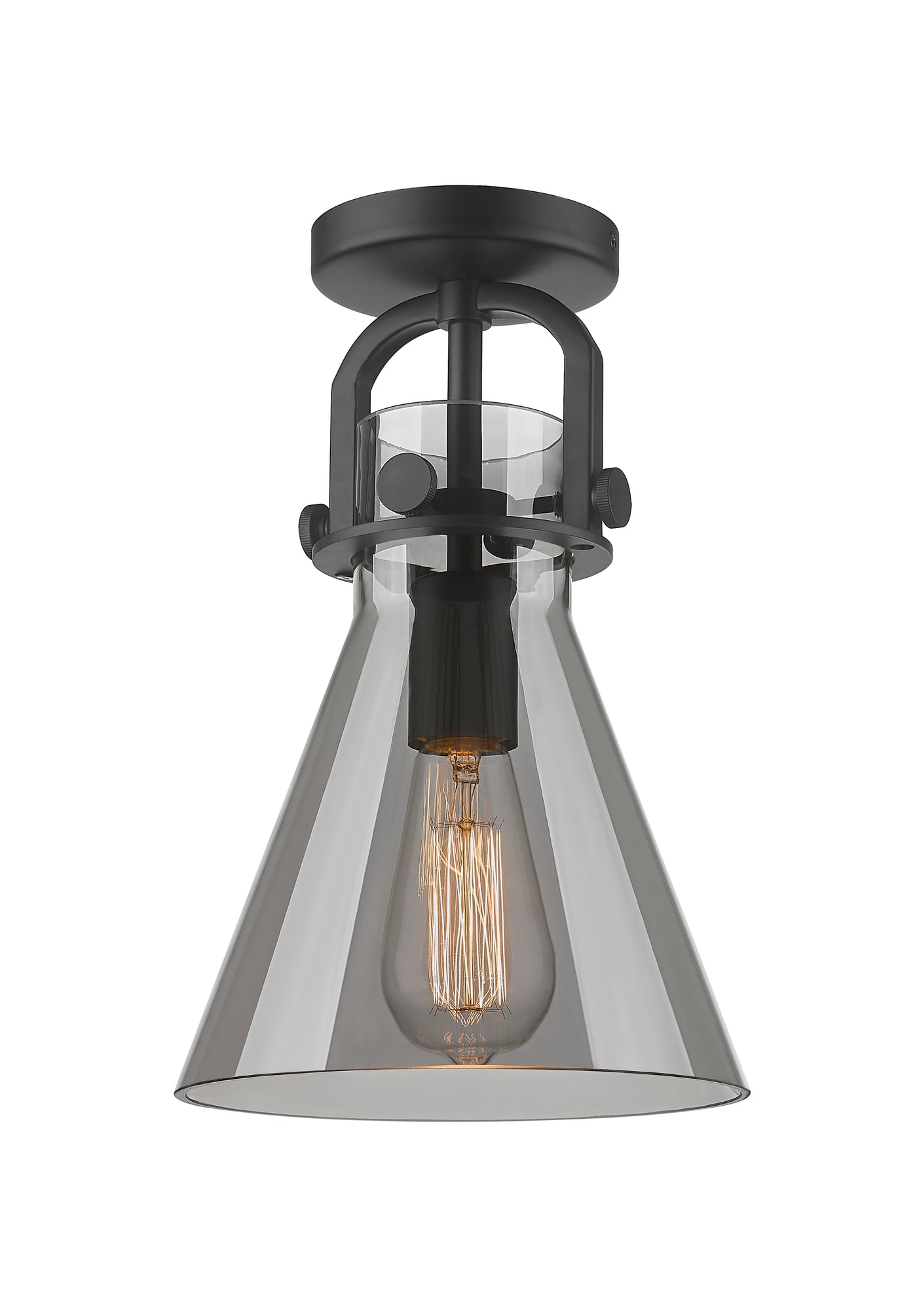 Downtown Semi-Flush Mount Satin Nickel