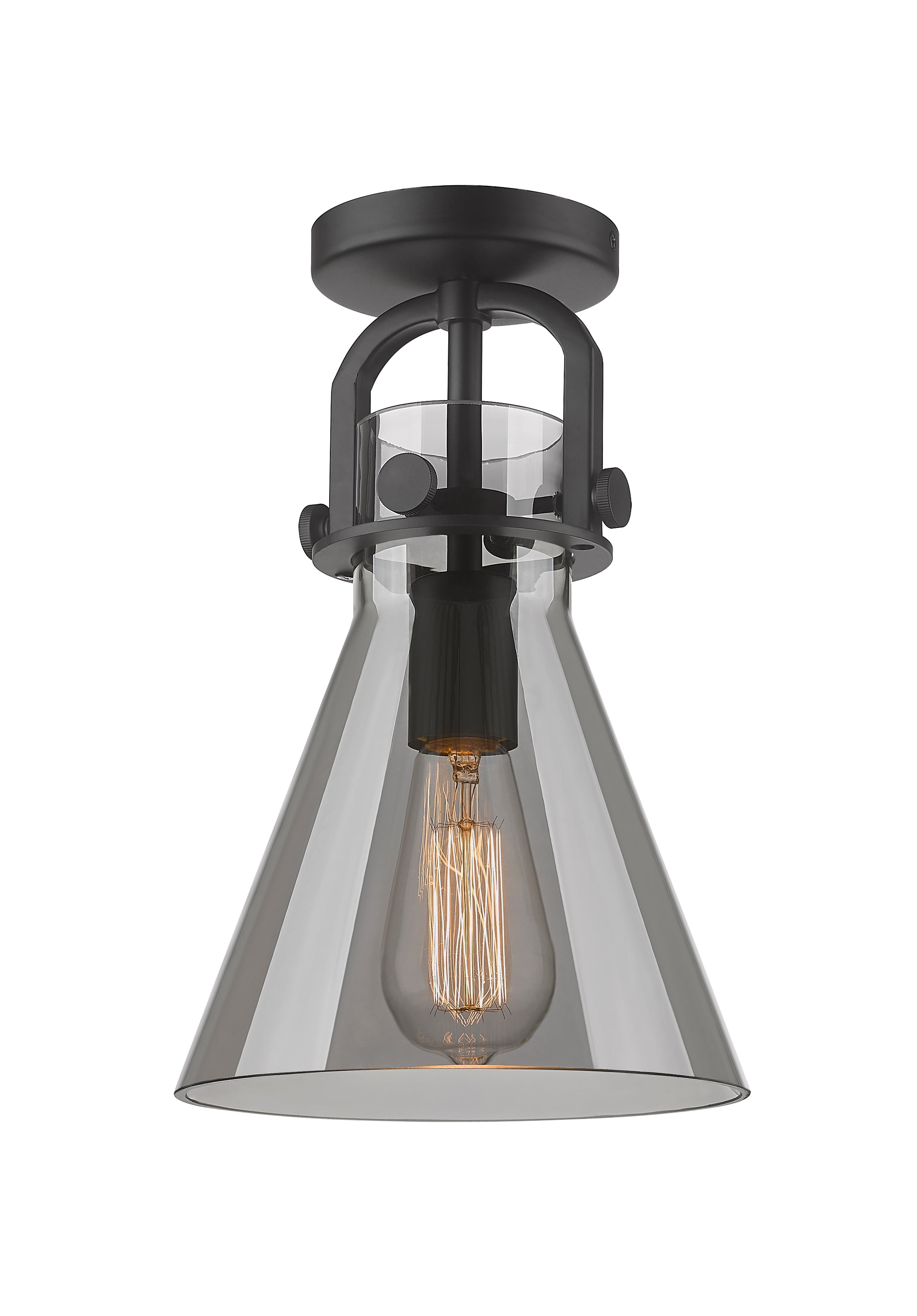 Downtown Semi-Flush Mount Satin Nickel