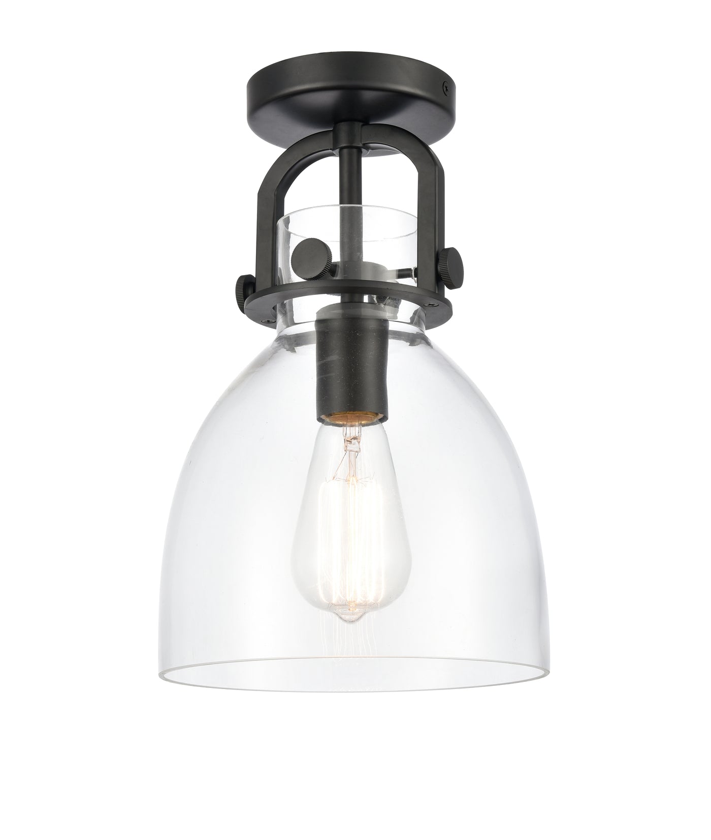 Downtown Semi-Flush Mount Satin Nickel