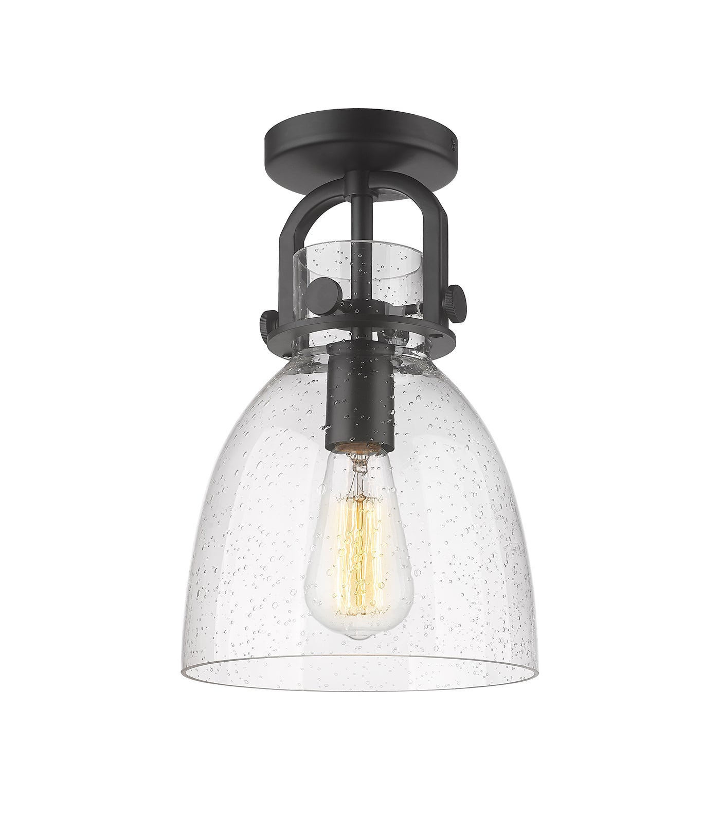 Downtown Semi-Flush Mount Satin Nickel