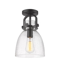 Downtown Semi-Flush Mount Satin Nickel