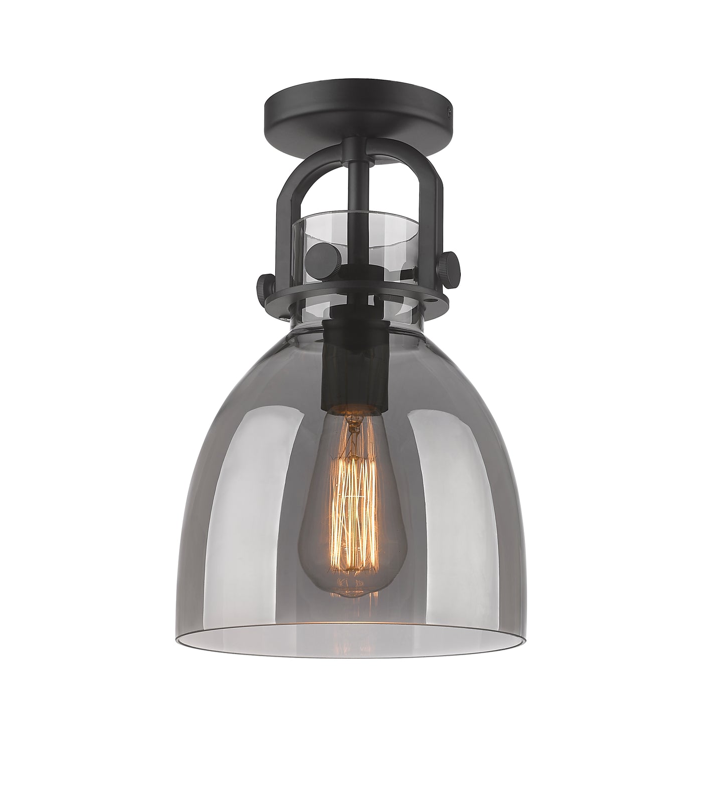 Downtown Semi-Flush Mount Satin Nickel
