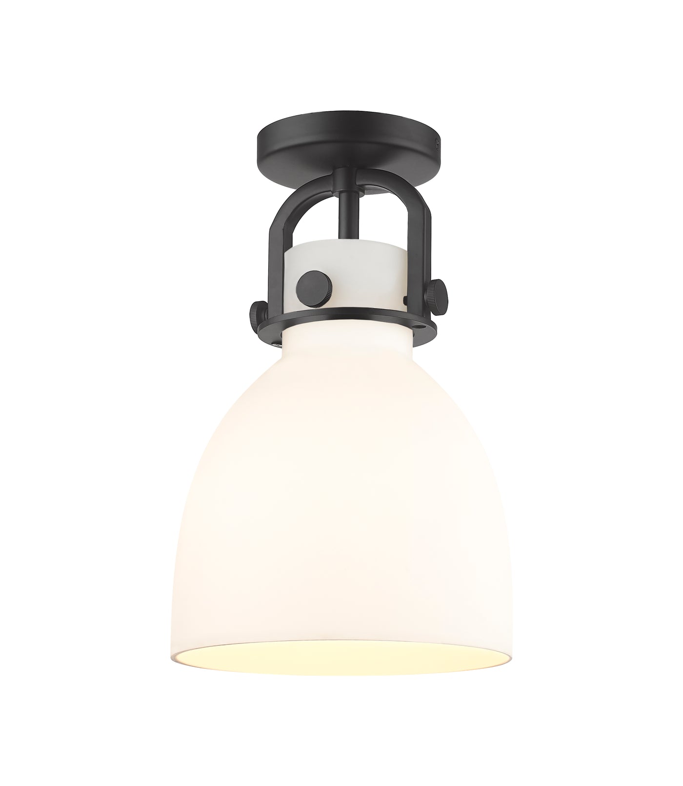 Downtown Semi-Flush Mount Satin Nickel