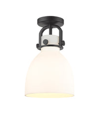 Downtown Semi-Flush Mount Satin Nickel