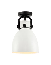 Downtown Semi-Flush Mount Satin Nickel