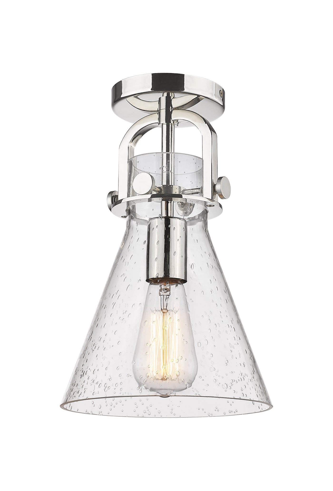 Downtown Semi-Flush Mount Satin Nickel