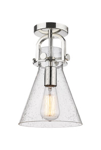 Downtown Semi-Flush Mount Satin Nickel