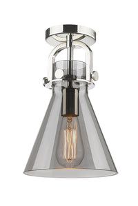 Downtown Semi-Flush Mount Satin Nickel