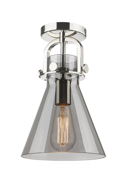 Downtown Semi-Flush Mount Satin Nickel