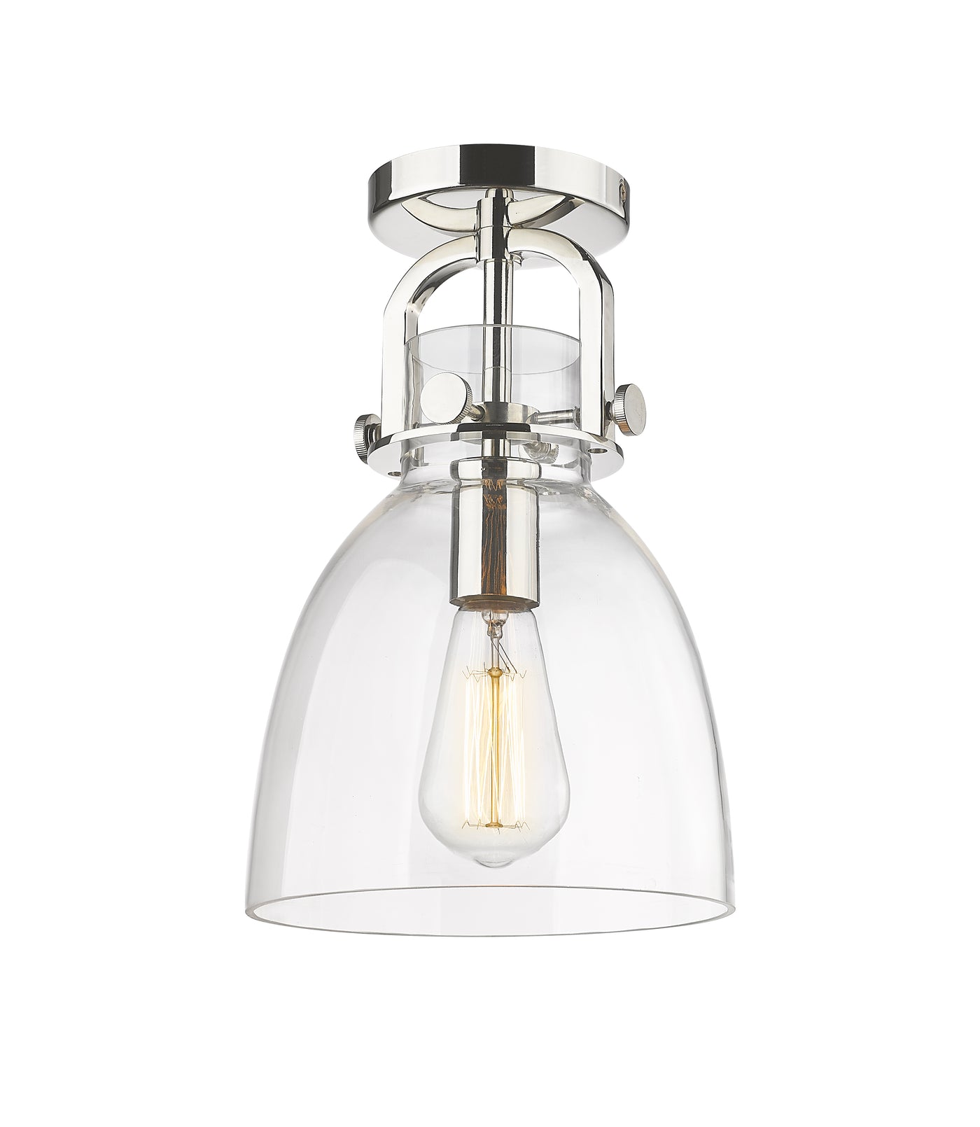 Downtown Semi-Flush Mount Satin Nickel