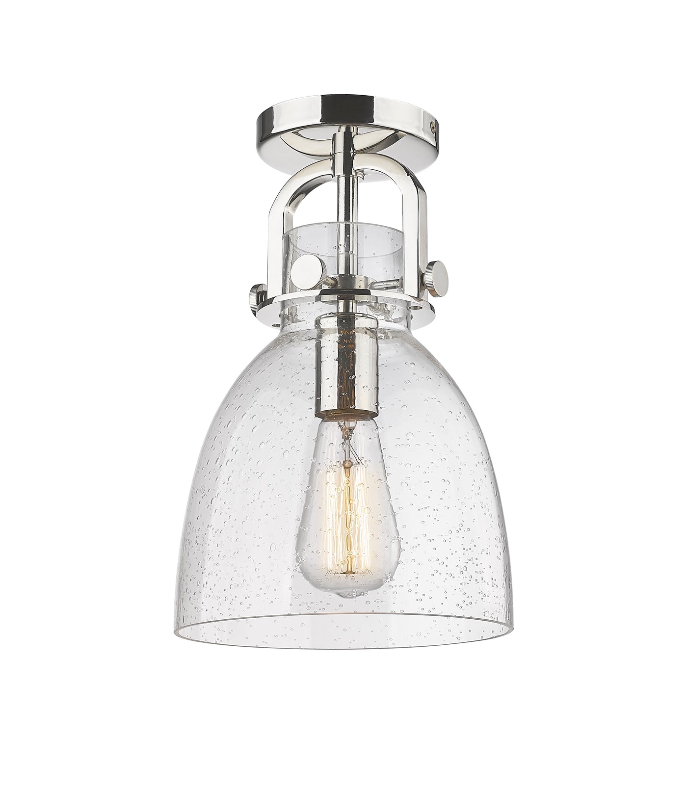 Downtown Semi-Flush Mount Satin Nickel