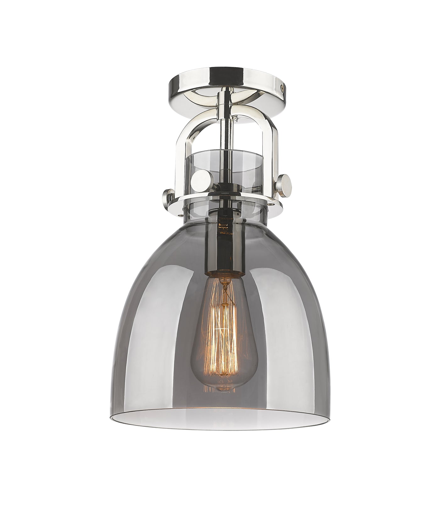 Downtown Semi-Flush Mount Satin Nickel