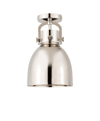 Downtown Semi-Flush Mount Satin Nickel