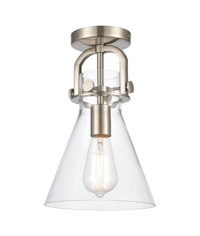 Downtown Semi-Flush Mount Satin Nickel