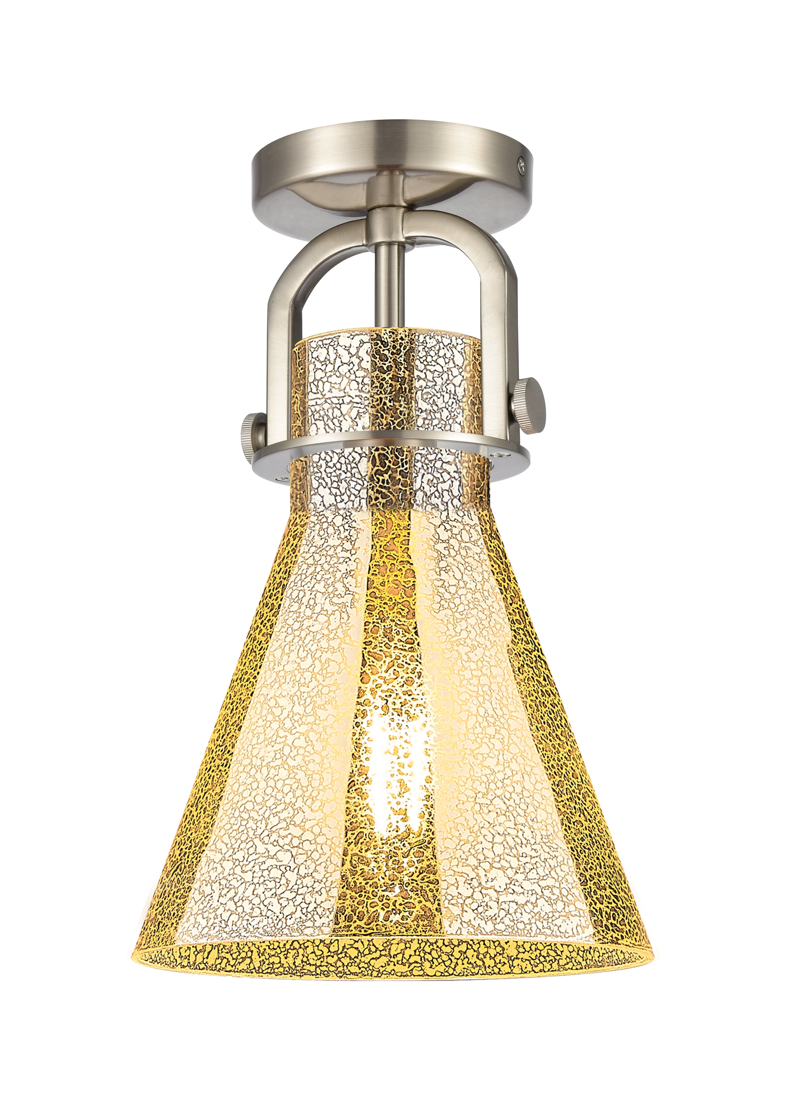 Downtown Semi-Flush Mount Satin Nickel