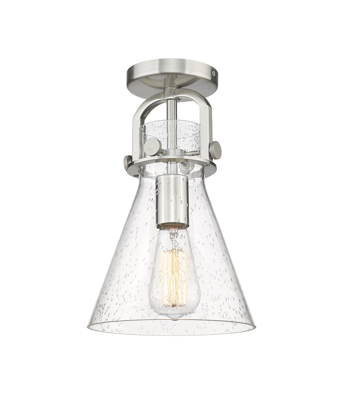 Downtown Semi-Flush Mount Satin Nickel