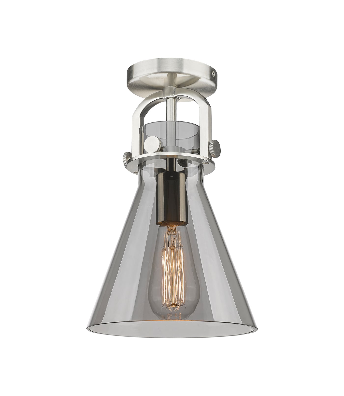 Downtown Semi-Flush Mount Satin Nickel
