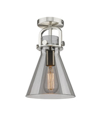 Downtown Semi-Flush Mount Satin Nickel