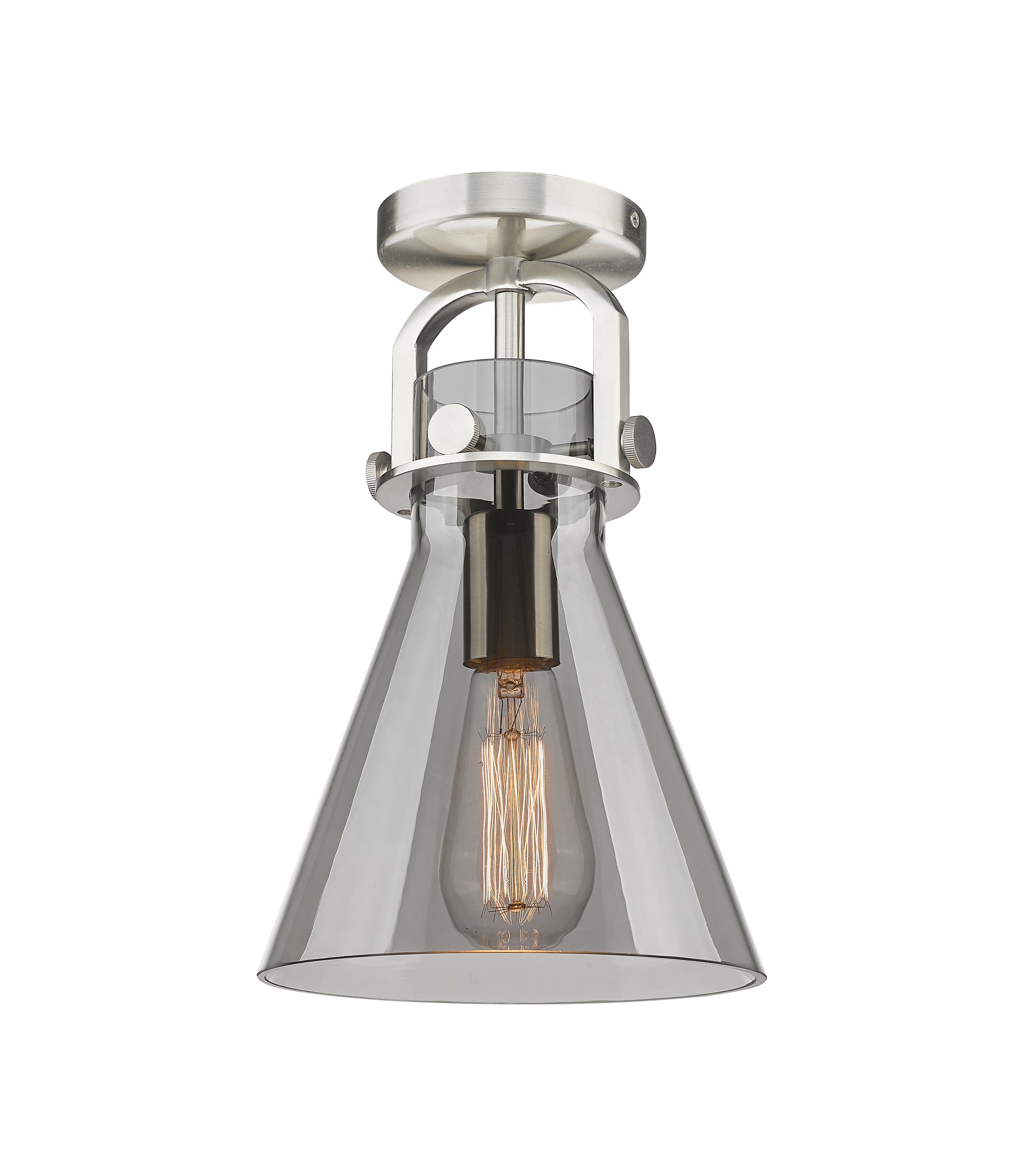 Downtown Semi-Flush Mount Satin Nickel