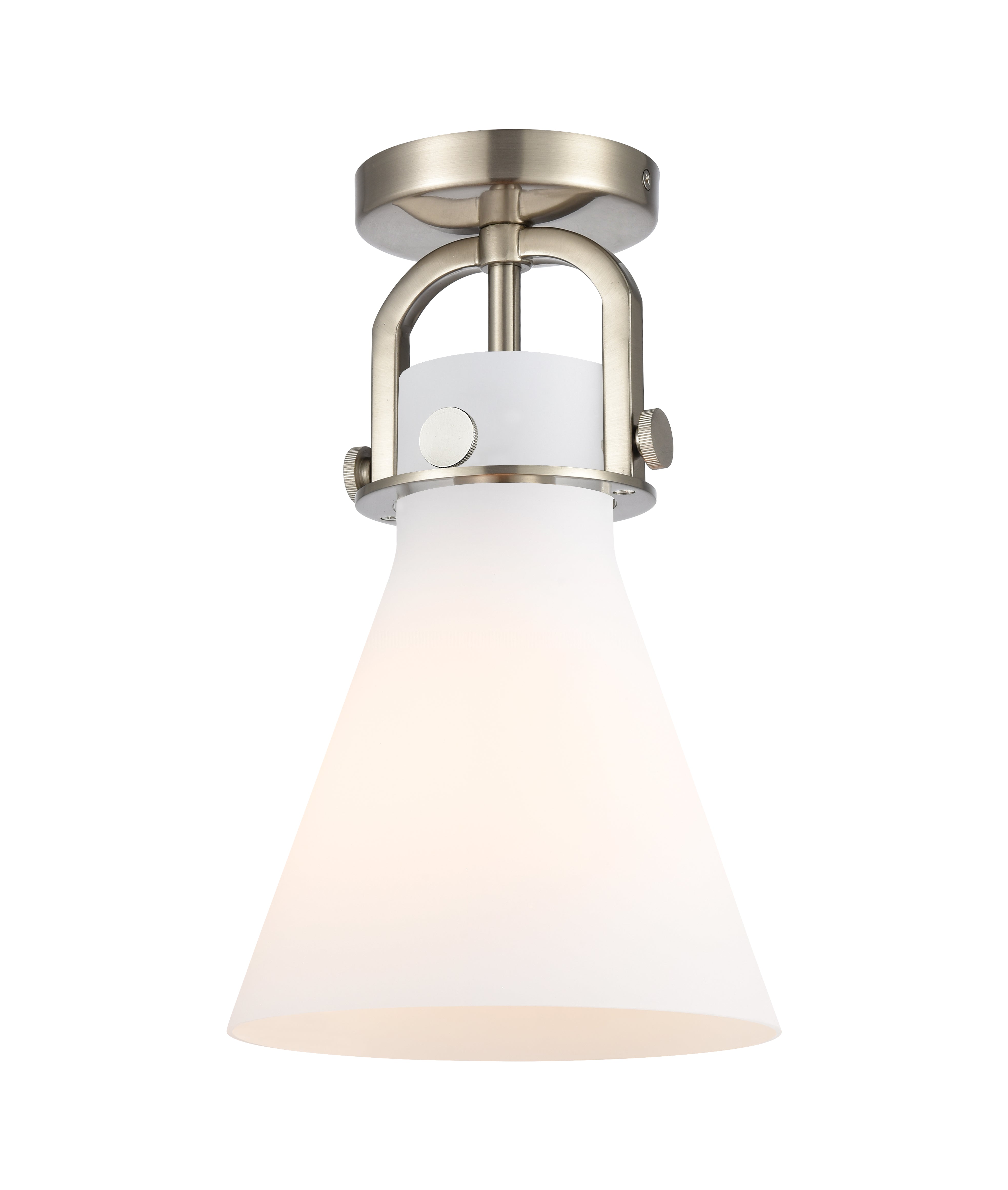 Downtown Semi-Flush Mount Satin Nickel