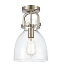 Downtown Semi-Flush Mount Satin Nickel