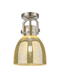 Downtown Semi-Flush Mount Satin Nickel