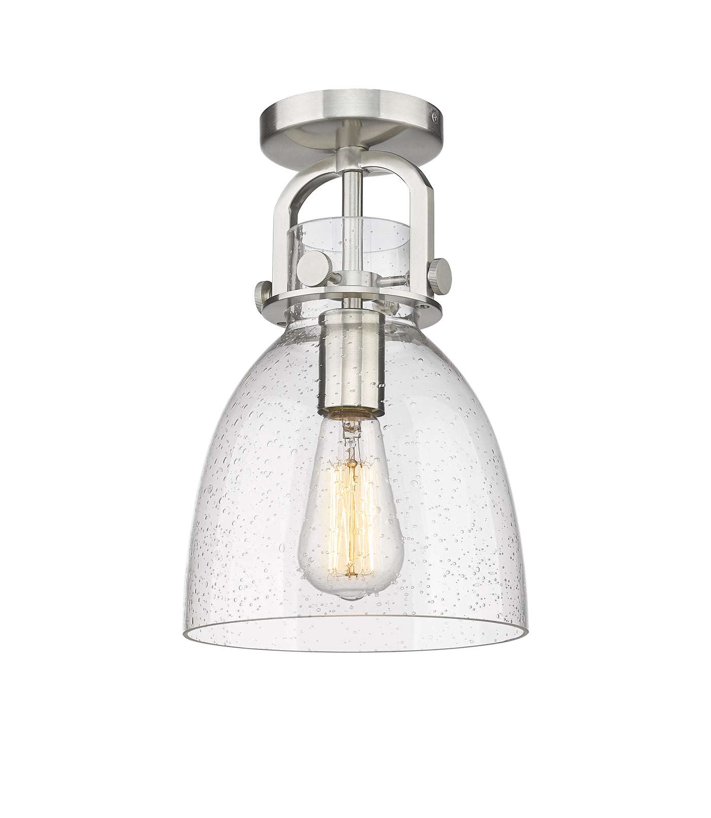 Downtown Semi-Flush Mount Satin Nickel
