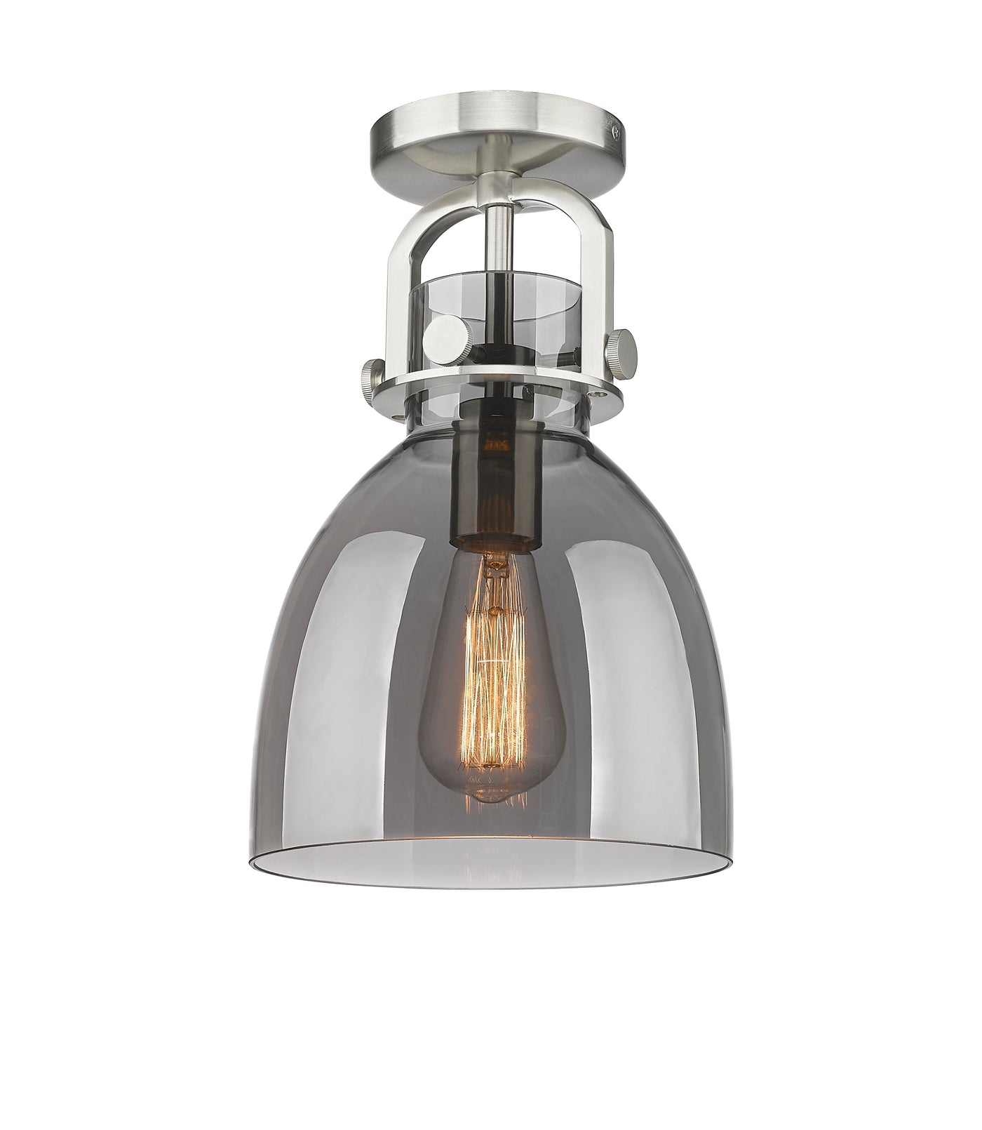 Downtown Semi-Flush Mount Satin Nickel