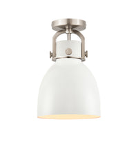 Downtown Semi-Flush Mount Satin Nickel