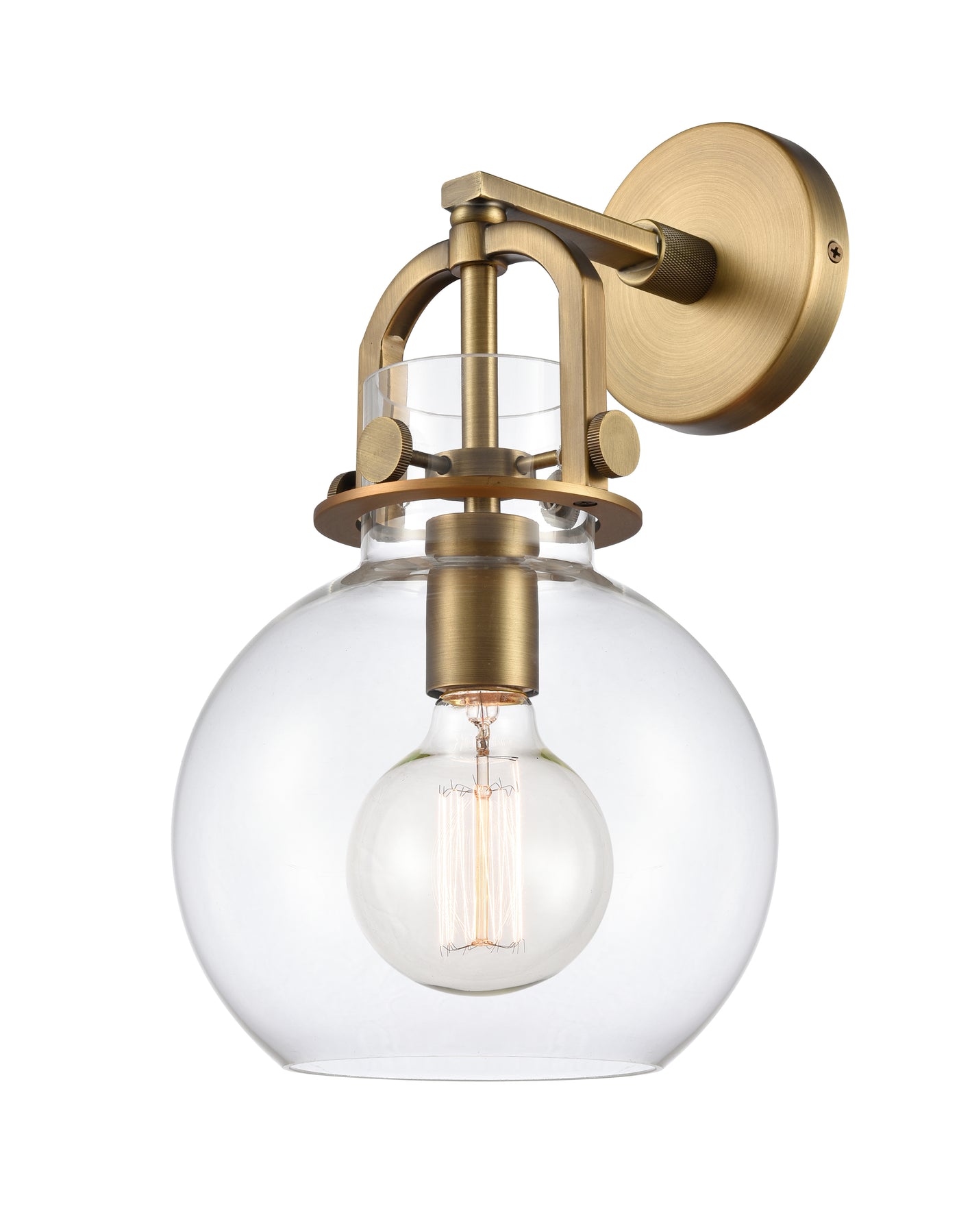 Downtown Urban Sconce Cast Brass Finish