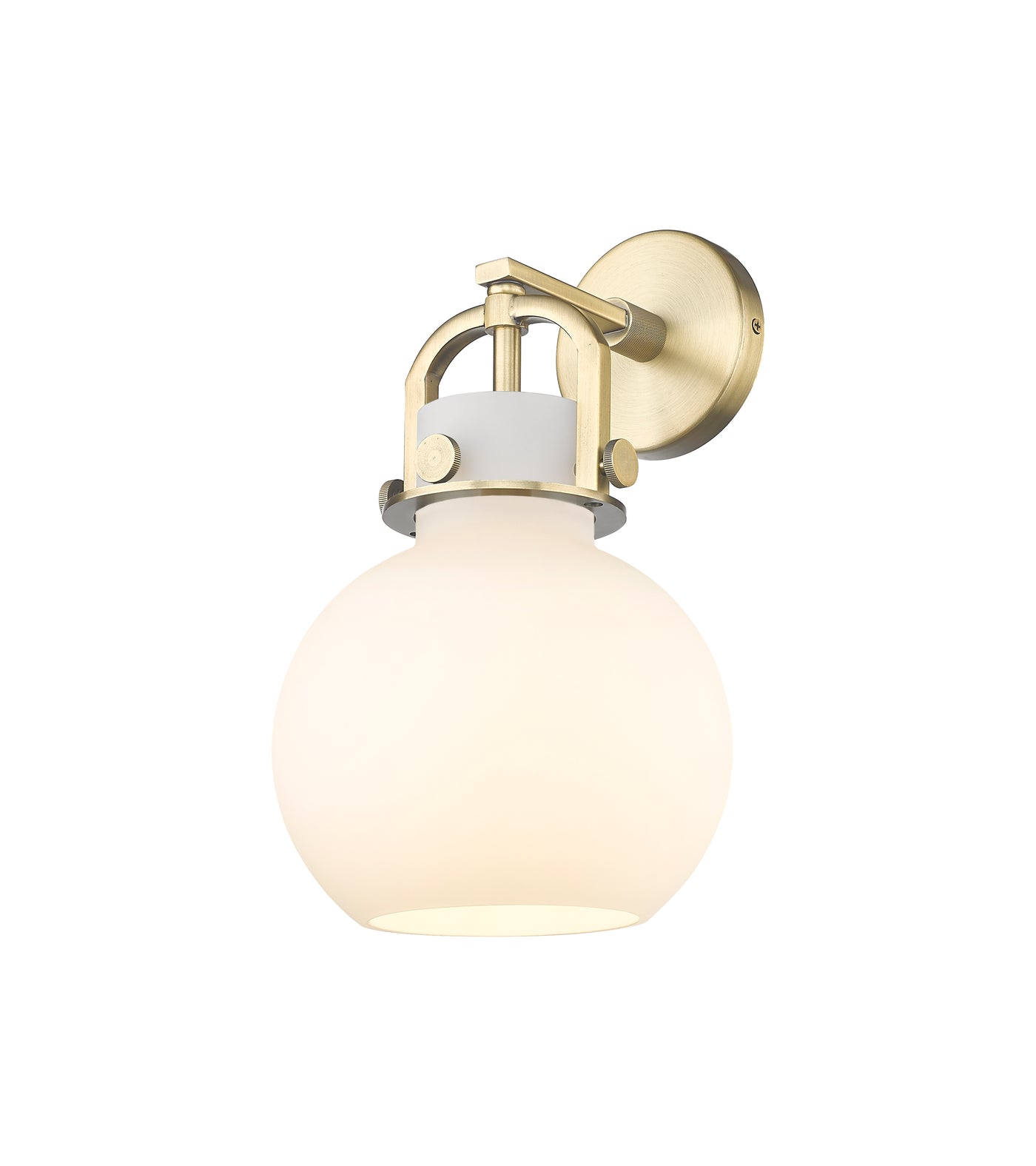 Downtown Urban Sconce Cast Brass Glass