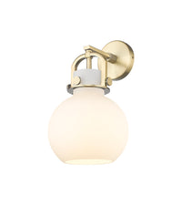 Downtown Urban Sconce Cast Brass Glass
