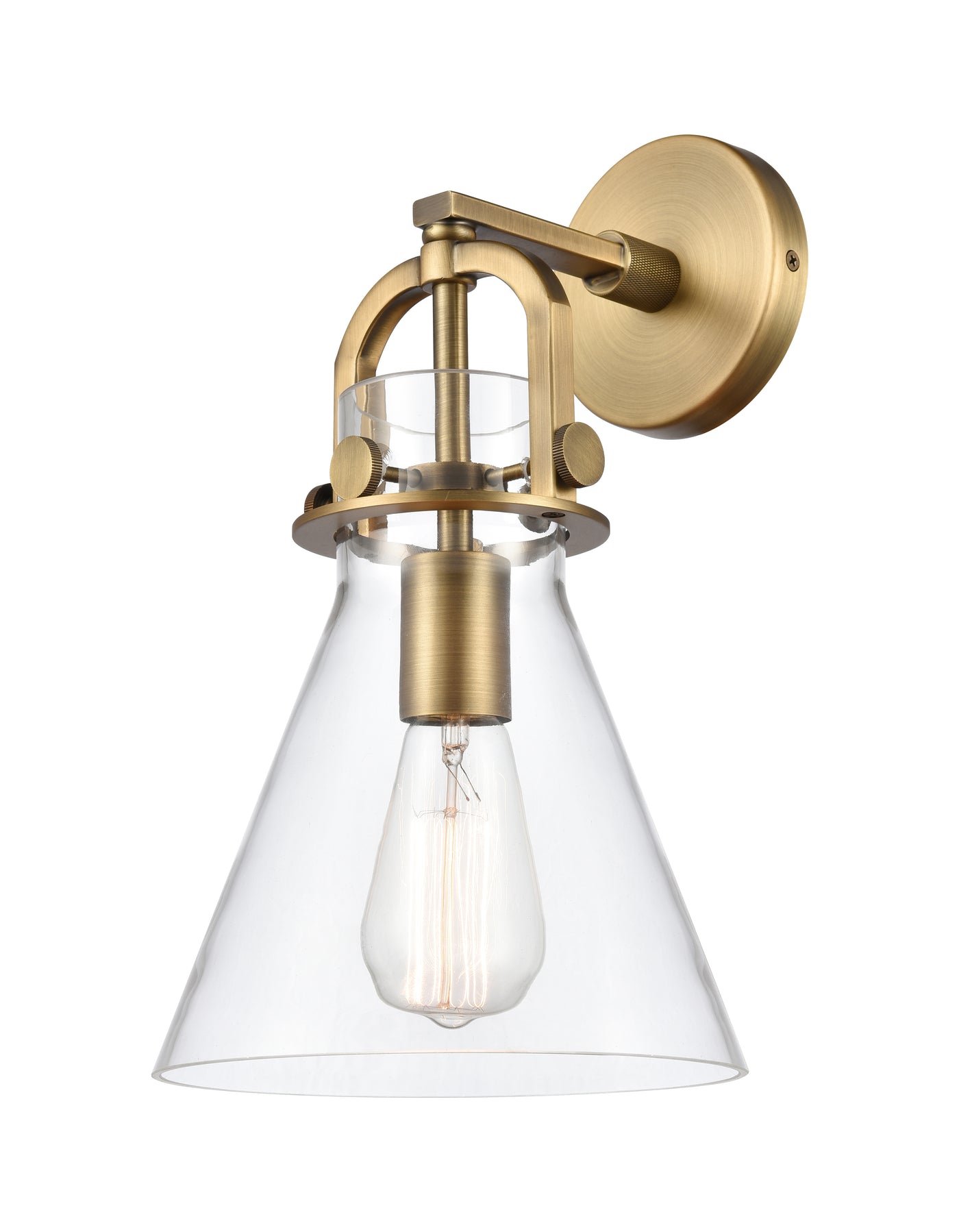 Downtown Urban Sconce Cast Brass 14 Inch