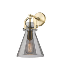 Downtown Urban Sconce Cast Brass 14 Inch