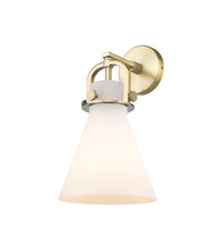 Downtown Urban Sconce Cast Brass 14 Inch