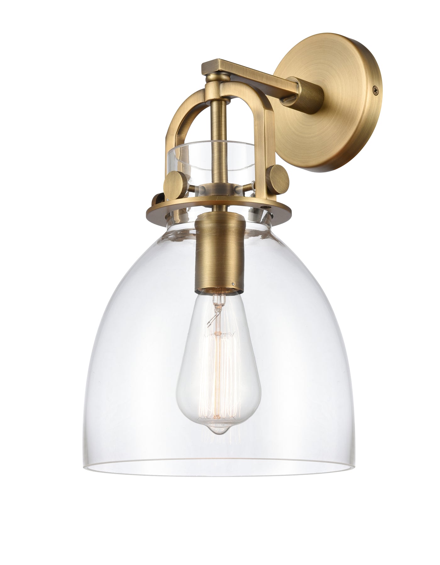Downtown Urban Sconce Cast Brass 14 Inch