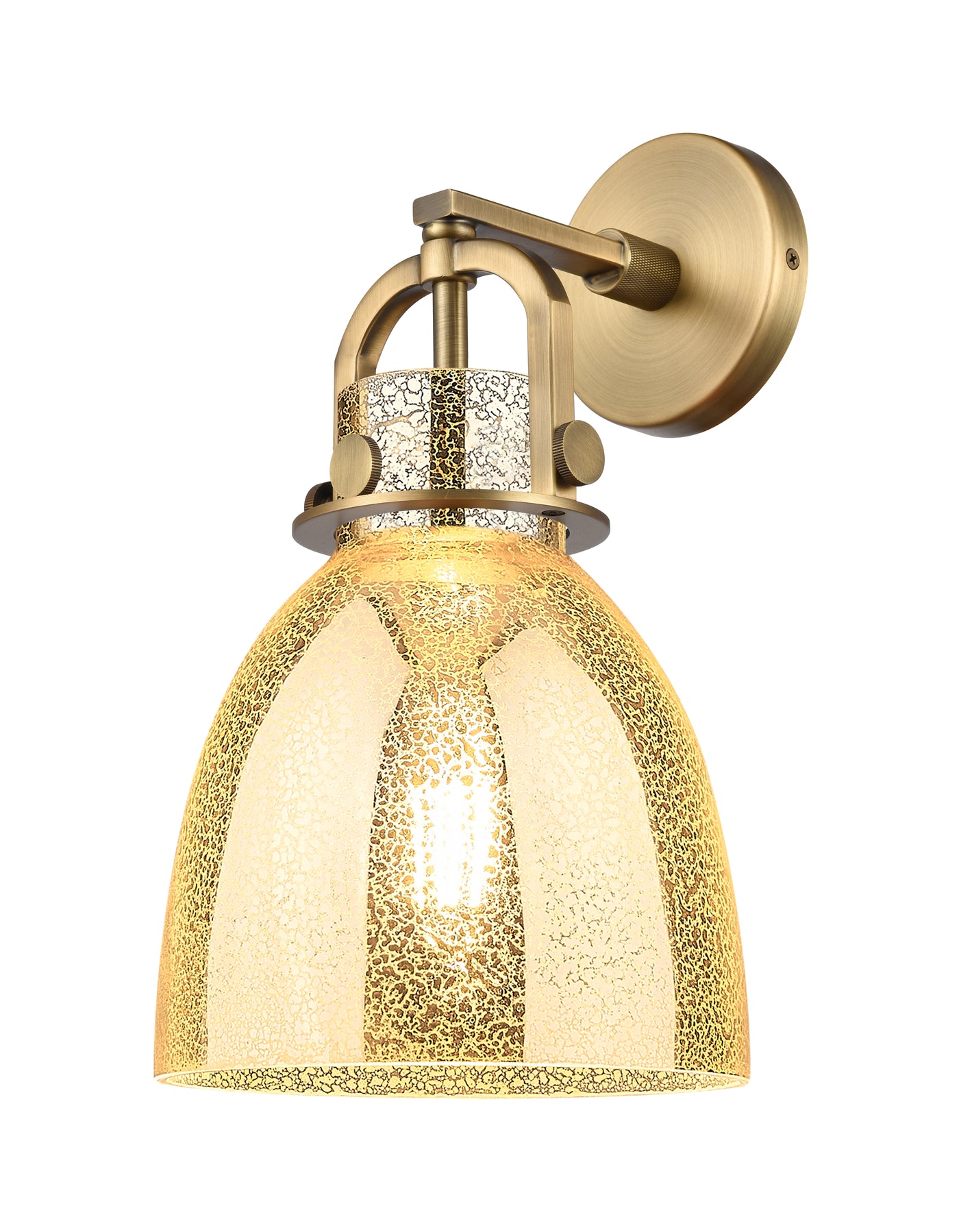 Downtown Urban Sconce Cast Brass 14 Inch