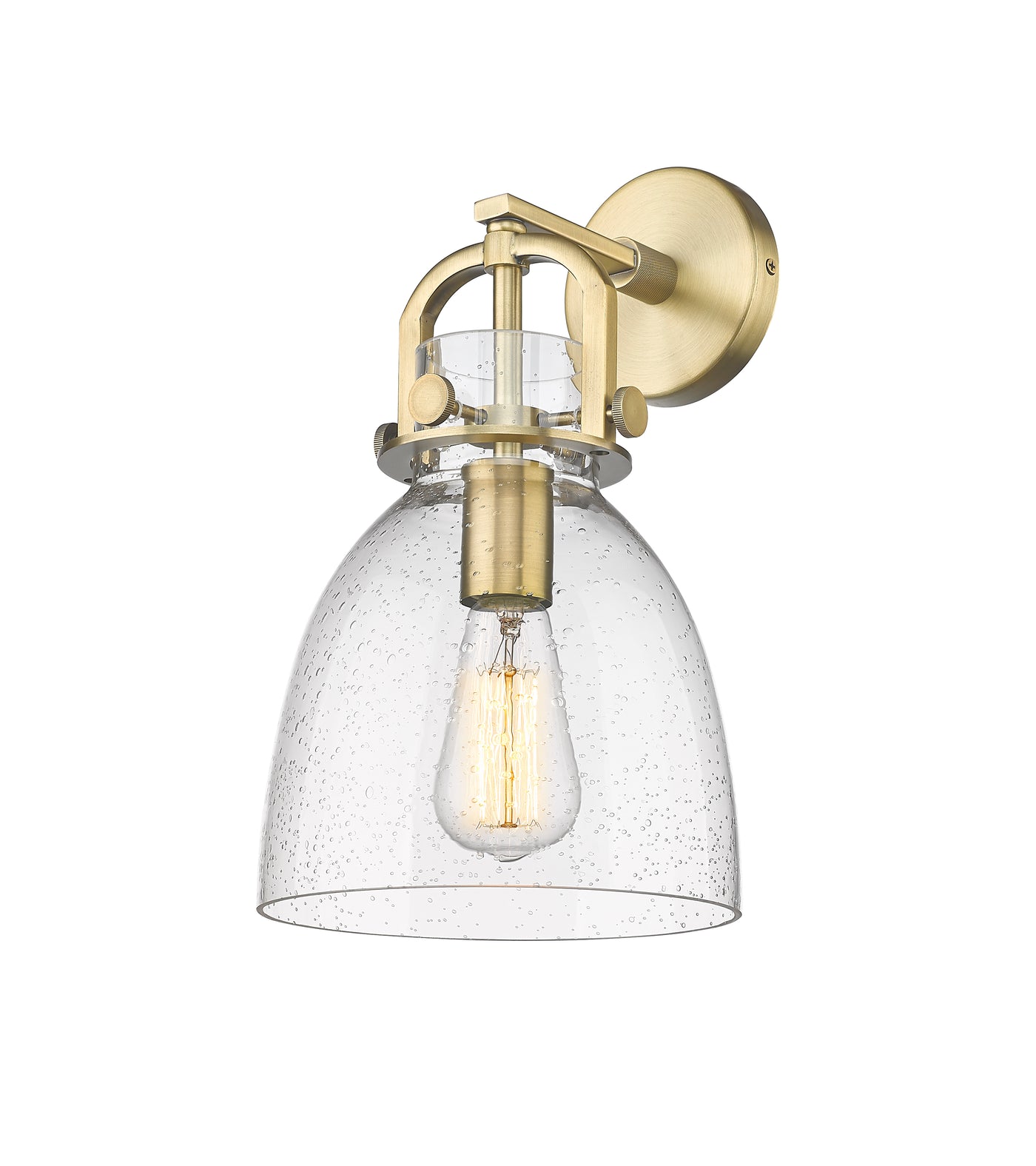 Downtown Urban Sconce Cast Brass 14 Inch