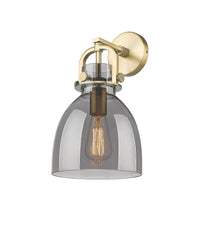 Downtown Urban Sconce Cast Brass 14 Inch