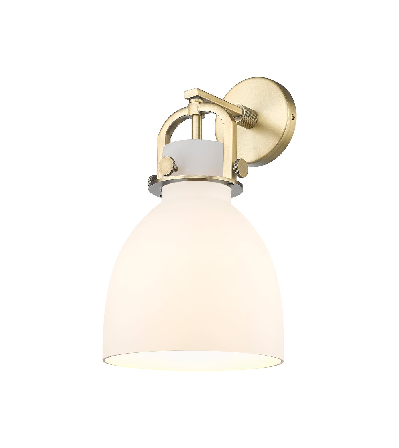 Downtown Urban Sconce Cast Brass 14 Inch