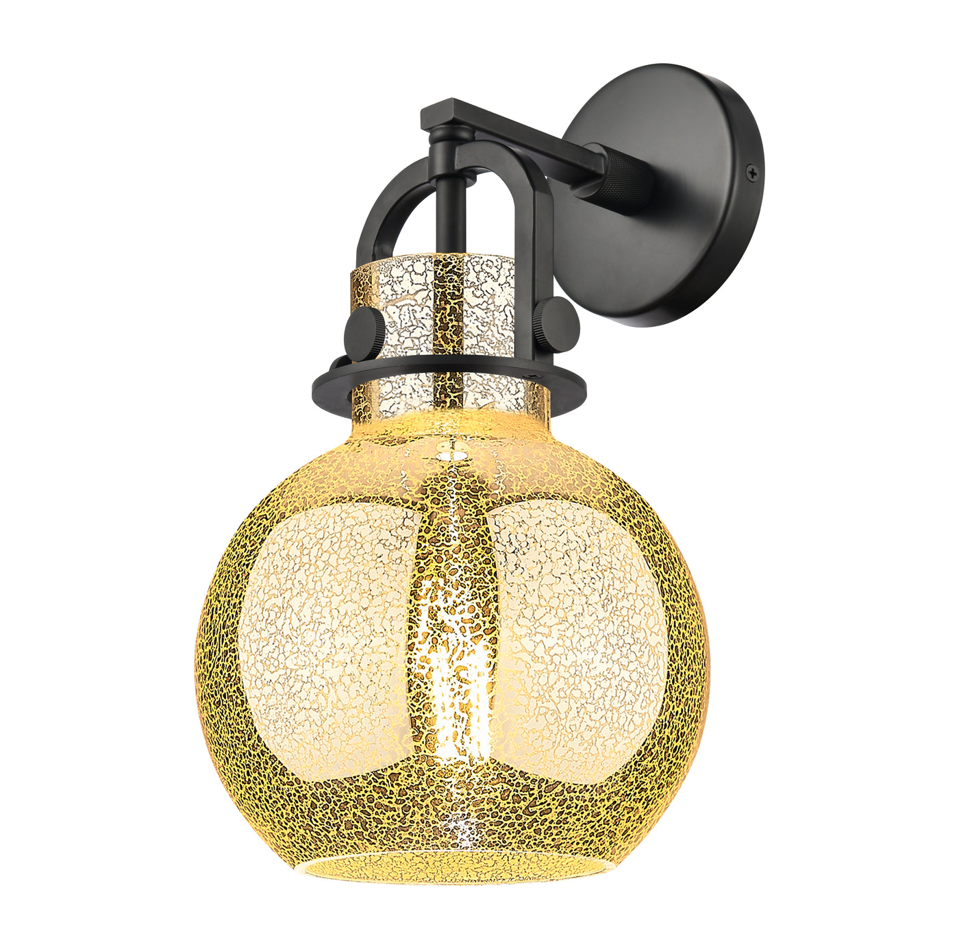 Downtown Urban Sconce Cast Brass Glass