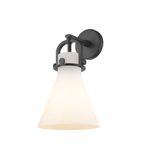Downtown Urban Sconce Cast Brass 14 Inch