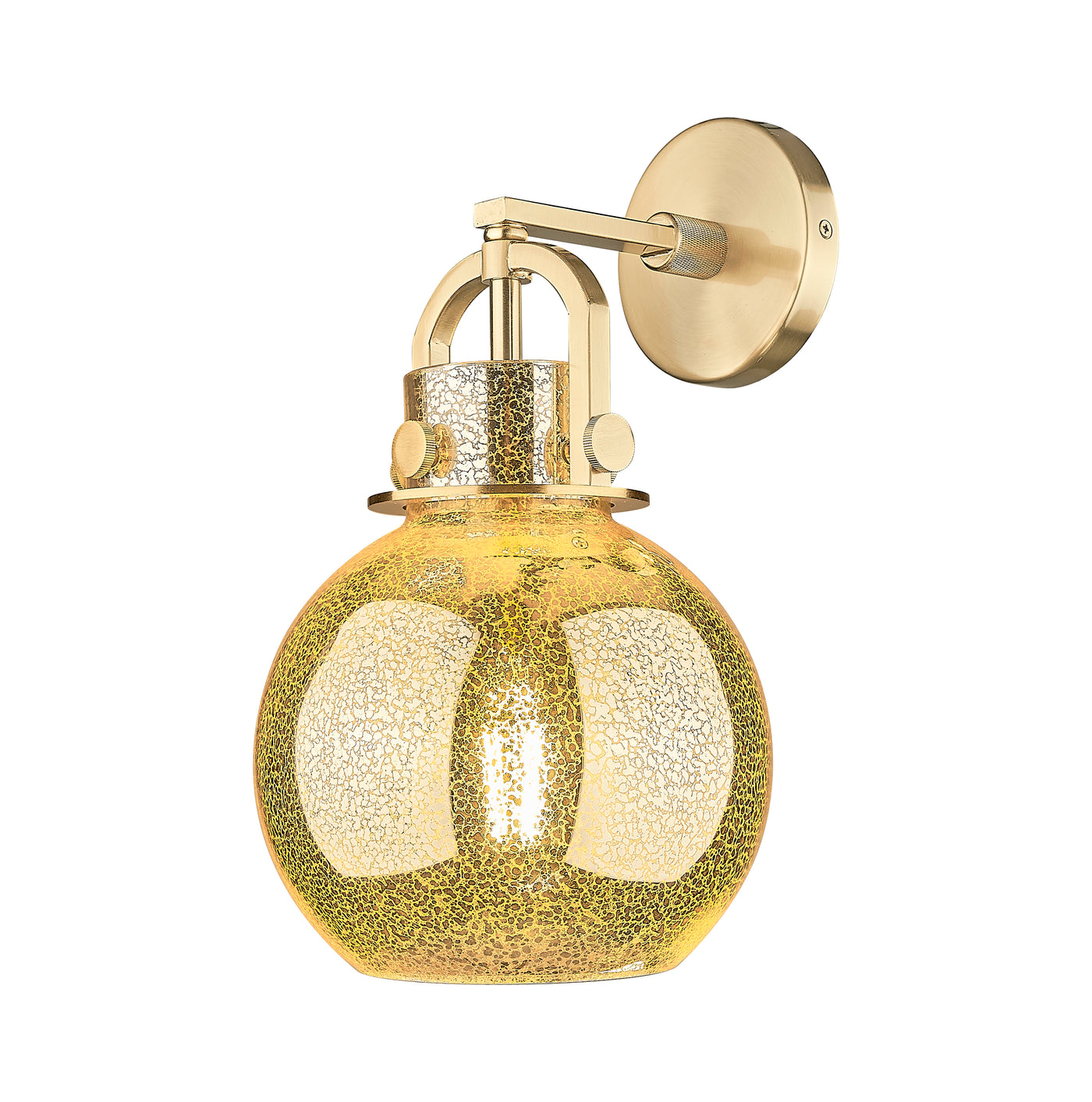 Downtown Urban Sconce Cast Brass Glass